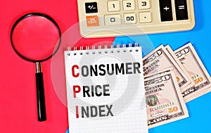 CPI. Consumer price index. A text label in the research notebook.