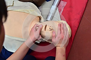 CPR being performed