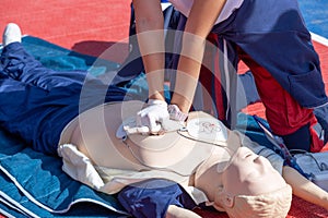 CPR and first aid certification course using Automated External Defibrillator - AED