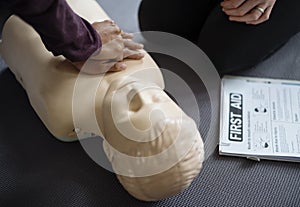 CPR First Aid Training Concept