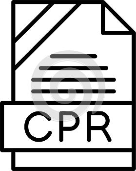CPR Outline Vector Icon