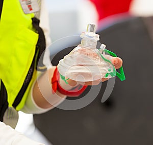 Cpr select focus hand and mask