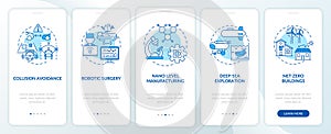 CPS usage onboarding mobile app page screen with concepts