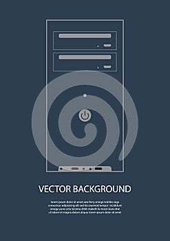 cpu background design. Vector illustration decorative design