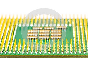 CPU chip closeup