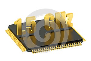 CPU chip for smatphone and tablet 1.5 GHz frequency