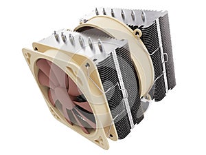 Cpu cooler , Heat Sink on isolated background