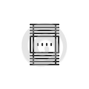 CPU cooler line icon