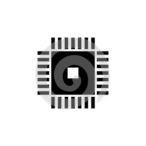 CPU Flat Vector Icon