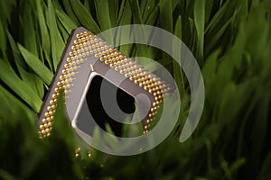 Cpu in a green meadow