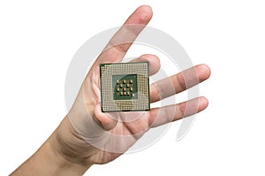 CPU in hand photo