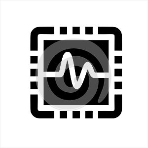 Cpu icon isolated on white background from technology of the future collection.