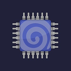 CPU Icon. Vector