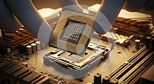 CPU Installation on Motherboard