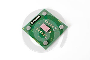 CPU isolated on a white background