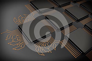 CPU Microchips as Circuit