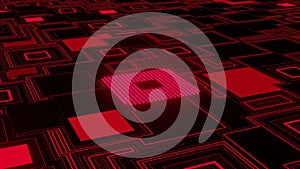 CPU. Modern processor. Abstract technology. 3d render.