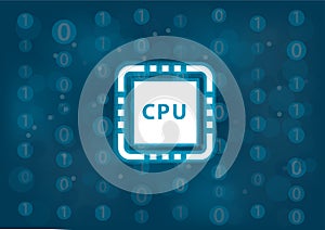 CPU and performance concept for computers and mobile devices as