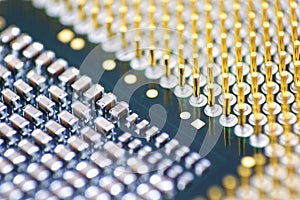 Cpu pins microchip processor legs computer component technology. Macro photography