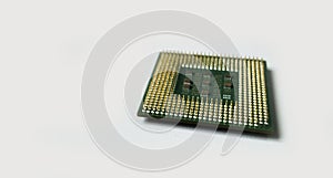 Cpu processor chip of computer isolated