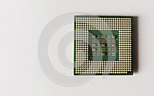 Cpu processor chip of computer isolated