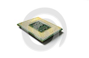 Cpu processor chip of computer isolated