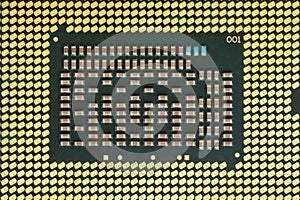 Cpu processor closeup