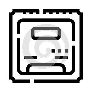 Cpu processor microchip technology digital electronic icon