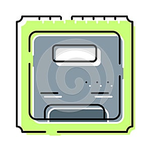 Cpu processor microchip technology hardware logic icon