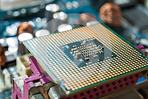 CPU socket and processor