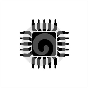 Cpu tower icon isolated on white background from computer collection.