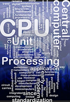 CPU word cloud