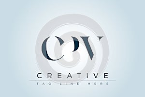 CPV abstract letter logo