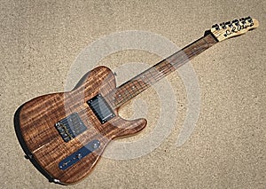 CR Alsip Tejas T koa electric guitar photo