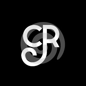 CR letter logo design on black background. CR creative initials letter logo concept. cr letter design. CR white letter design on