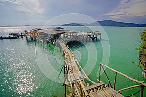 Crab bank  for conserved blue swimming crab , Koh Teab, Chumphon, Thailand