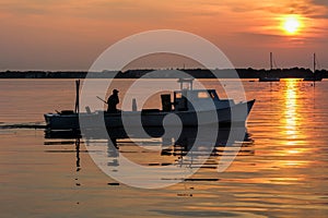 Crab Boat at Sunrise