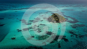 Crab Cay off the coast of Providencia island in Colombia