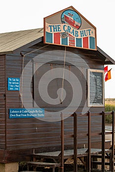 The Crab Hut, wooden shed selling fresh shellfish