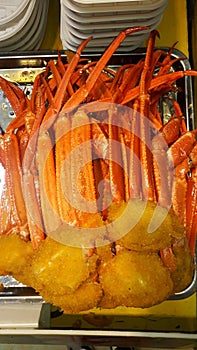Crab legs streetfood photo