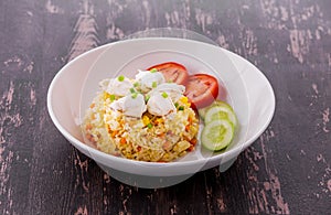 Crab meat fried rice
