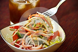 Crab meat (kani) salad photo