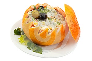 Crab meat salad