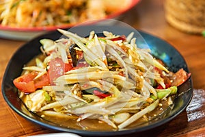 Crab Som Tam, spicy papaya salad with crab