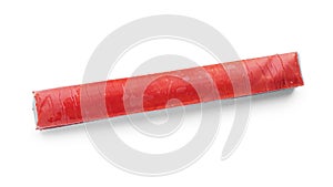 Crab stick isolated on a white background.