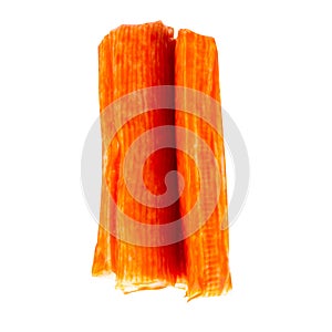 crab sticks isolated on white background