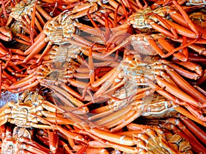 Crabs at a market