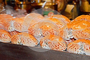  Crabs for sale at Donghuamen Night Market, Beijing, China 