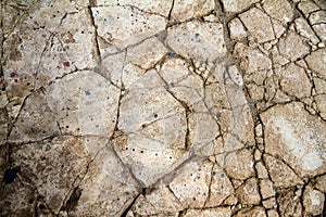 Crack cement concrete floor texture