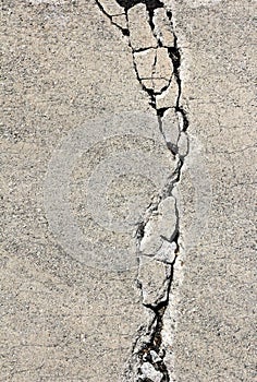 Crack On Cement Pavement